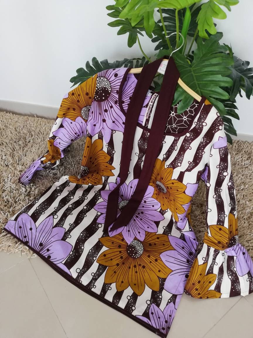 Túnica em Capulana, Women Clothes, African Fabric, Blouses, Womens Clothing