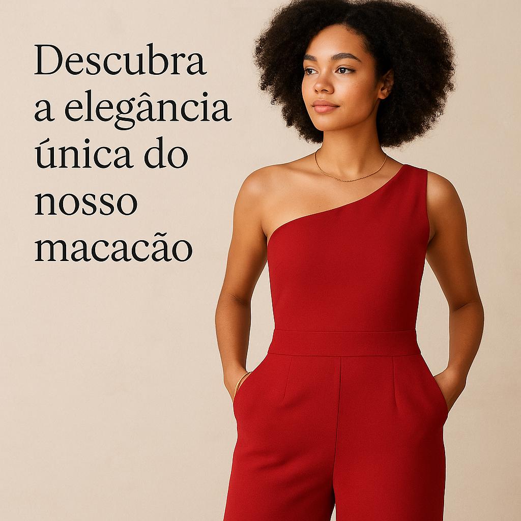 Sophia Jumpsuit – Macacão de uma alça em malha Punto Roma | Elegante, confortável e exclusivo | Disponível em várias cores