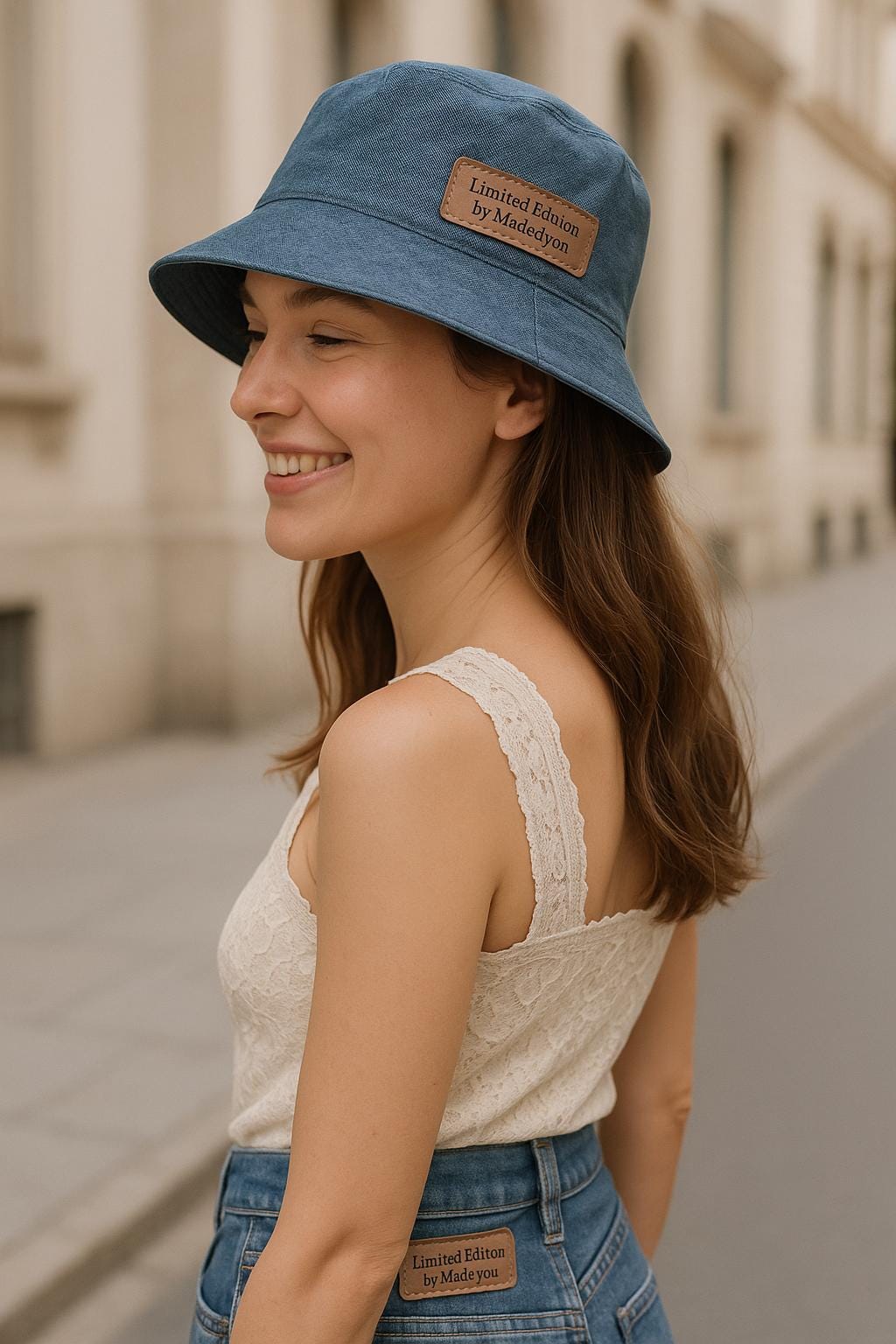 Panamá Reversível em Ganga Reciclada | Reversible Denim Bucket Hat | Sustainable Upcycled Jeans Hat | Handmade in Portugal | Free Worldwide