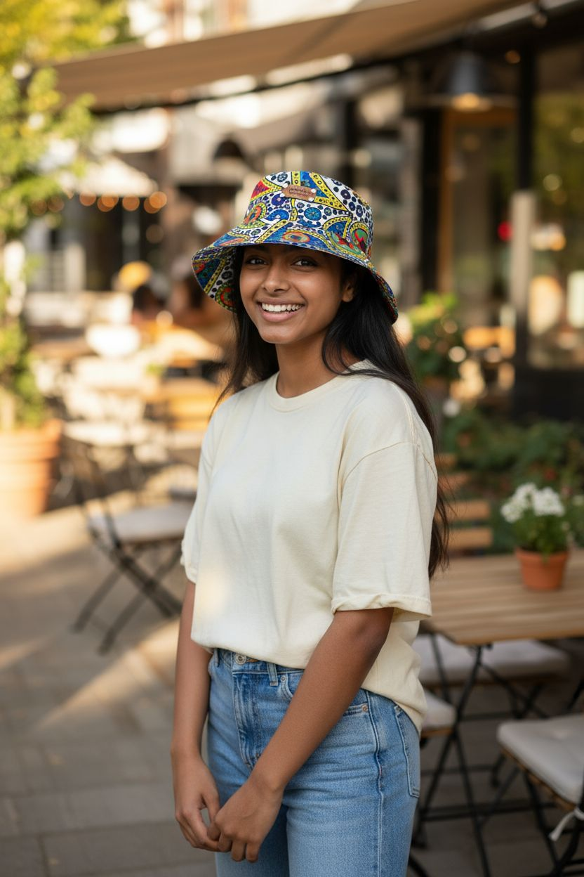 Chapéu Savana em Capulana reversível – Edição Limitada Made4you®