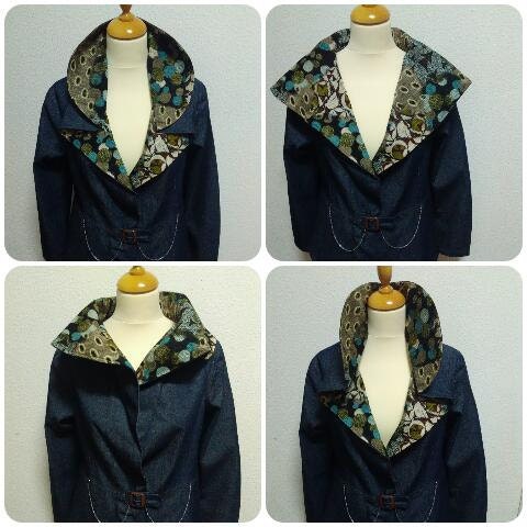 Denim Jacket, Women's Jackets & Coats, Casaco de ganga, Women's clothing, Handmade Jacket, Coat, Vintage Jacket, made in Portugal