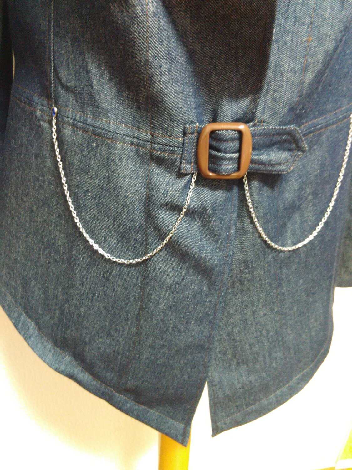 Denim Jacket, Women's Jackets & Coats, Casaco de ganga, Women's clothing, Handmade Jacket, Coat, Vintage Jacket, made in Portugal