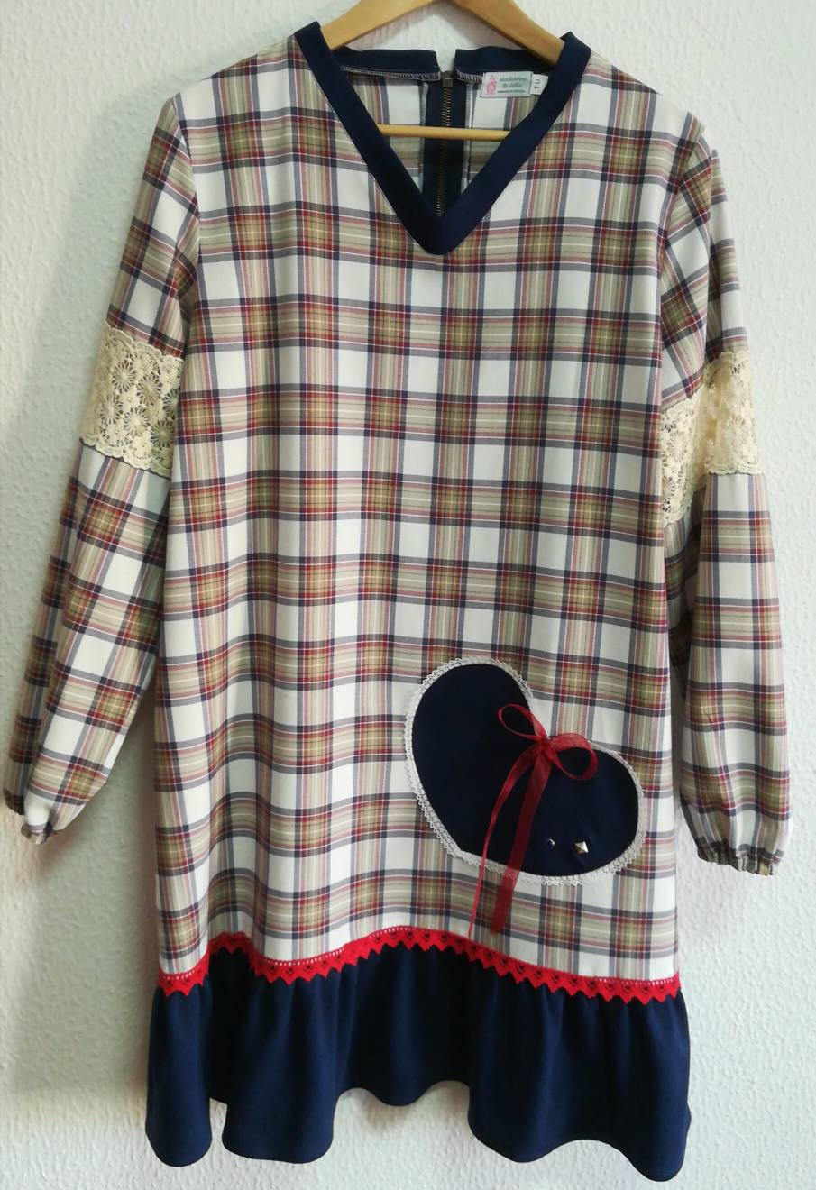 Lovely Dress,Vestido Xadrez, Women's Dress,Nova Colecção, Handmade Dress,Girls Dress, Women's Clothing,Roupa Personalizada,Made in Portugal