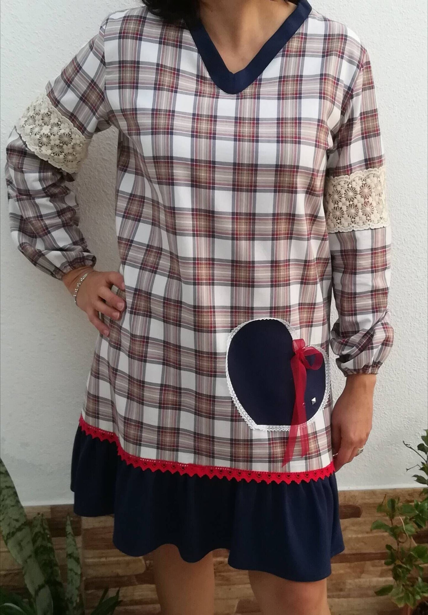 Lovely Dress,Vestido Xadrez, Women's Dress,Nova Colecção, Handmade Dress,Girls Dress, Women's Clothing,Roupa Personalizada,Made in Portugal