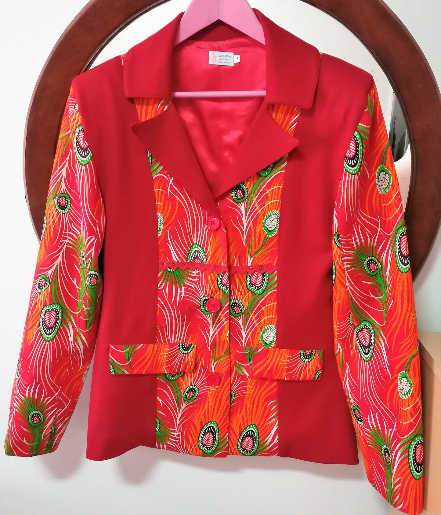 African fabric jacket, Casaco em Capulana, Womens Clothing, Coats, African Clothing, Handmade Coats, Made in Portugal, Capulana Clothes