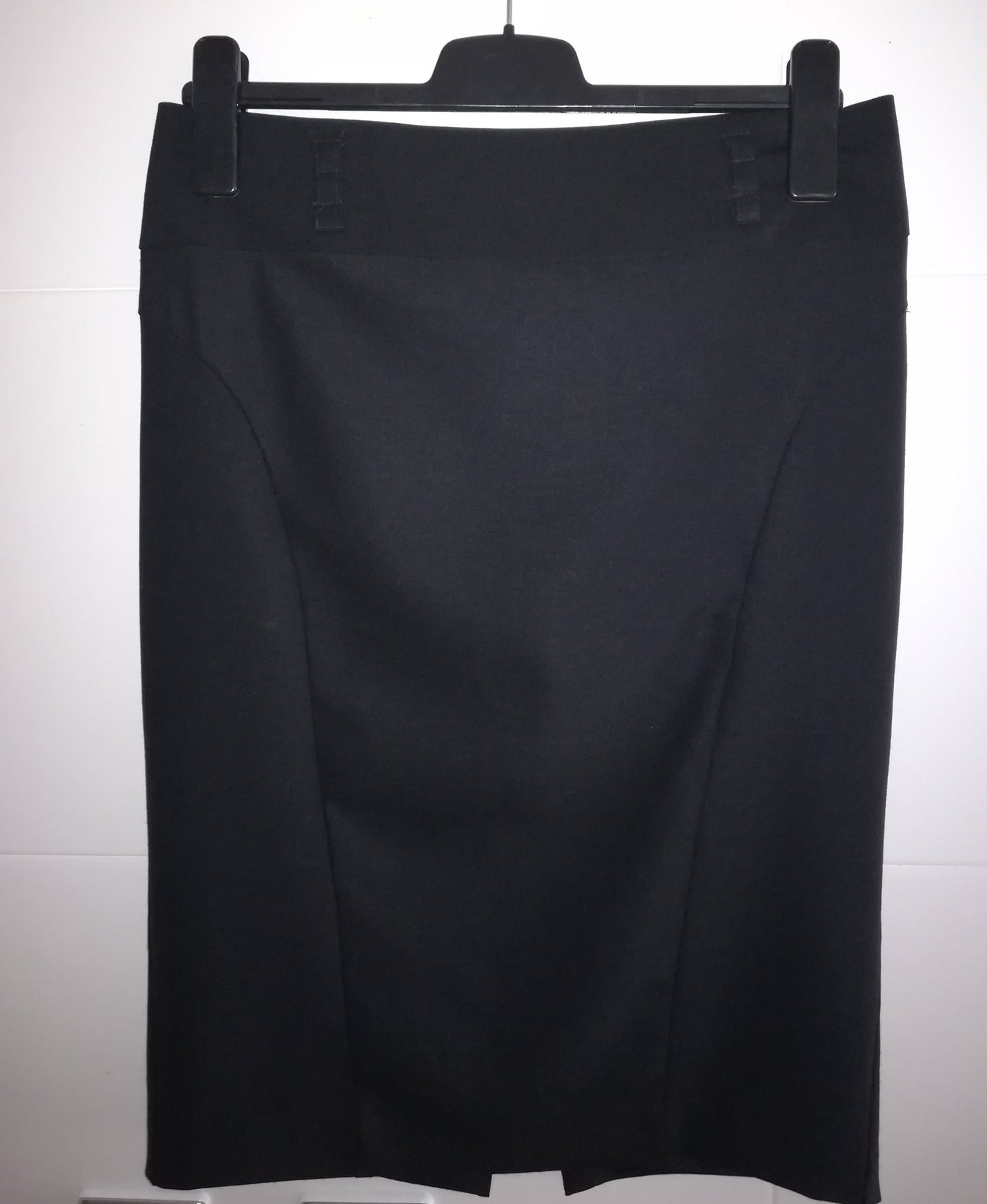 Saia lápis preta elegante • Black pencil skirt • Roupa de senhora clássica