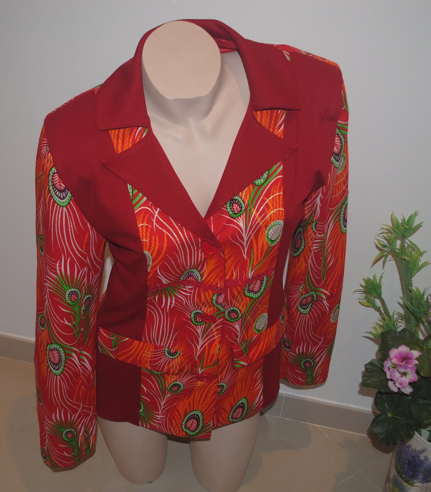 African fabric jacket, Casaco em Capulana, Womens Clothing, Coats, African Clothing, Handmade Coats, Made in Portugal, Capulana Clothes