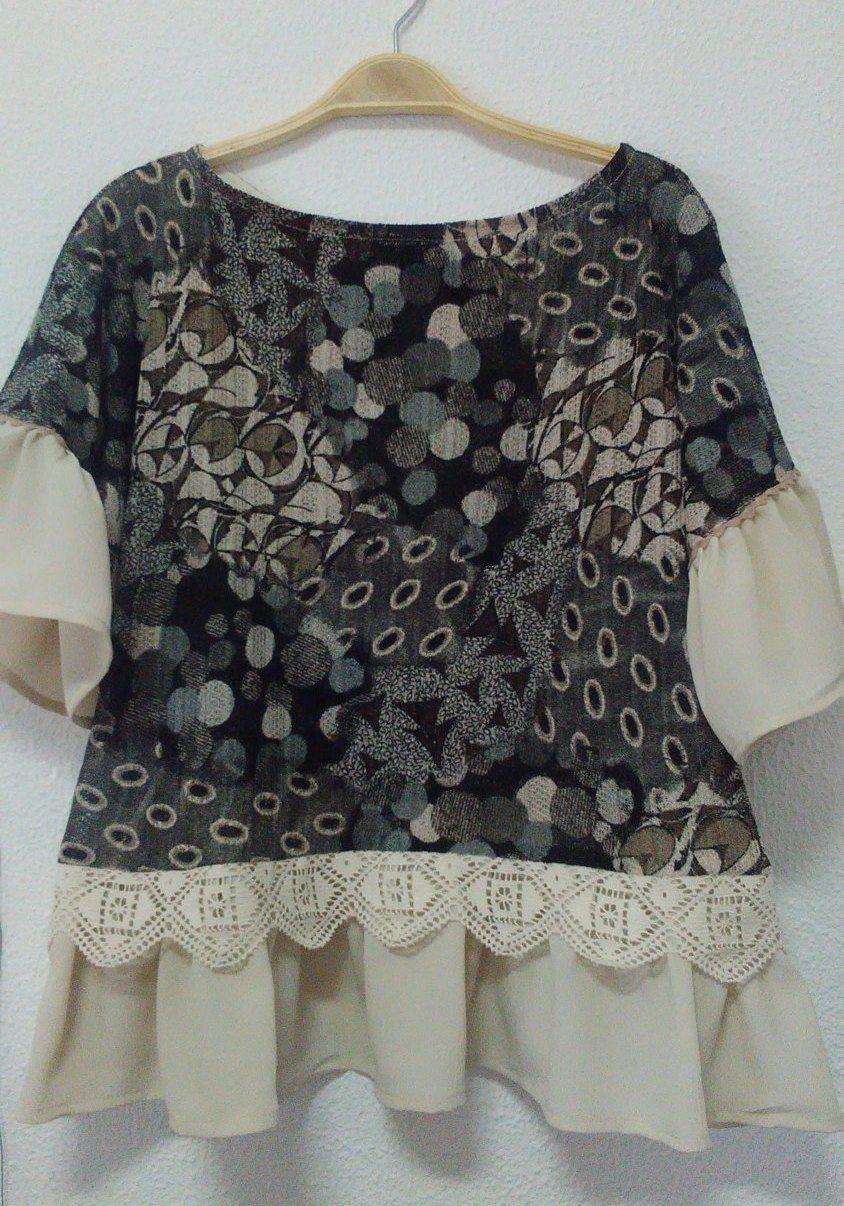 Blouses, Túnica Modelo Amélia, Womens Clothing, Tunic, Handmade Tunic, Party blouse, Tops and Tees,Blusa de festa,Blusa personalizada,Túnica