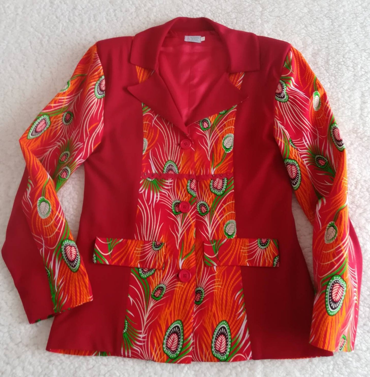 African fabric jacket, Casaco em Capulana, Womens Clothing, Coats, African Clothing, Handmade Coats, Made in Portugal, Capulana Clothes