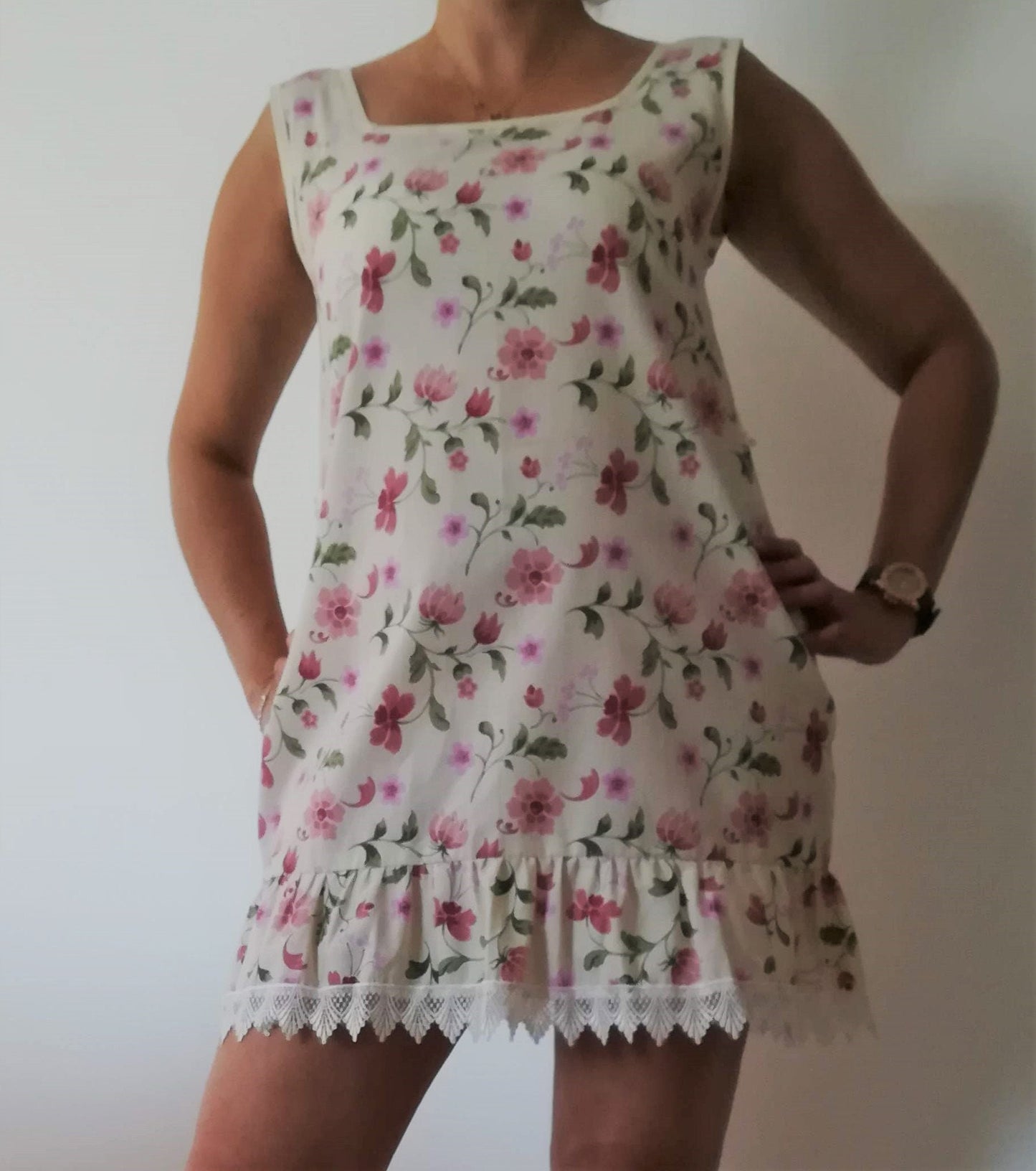 Vestido floral, Women dress, Cotton dress, Vintage dress