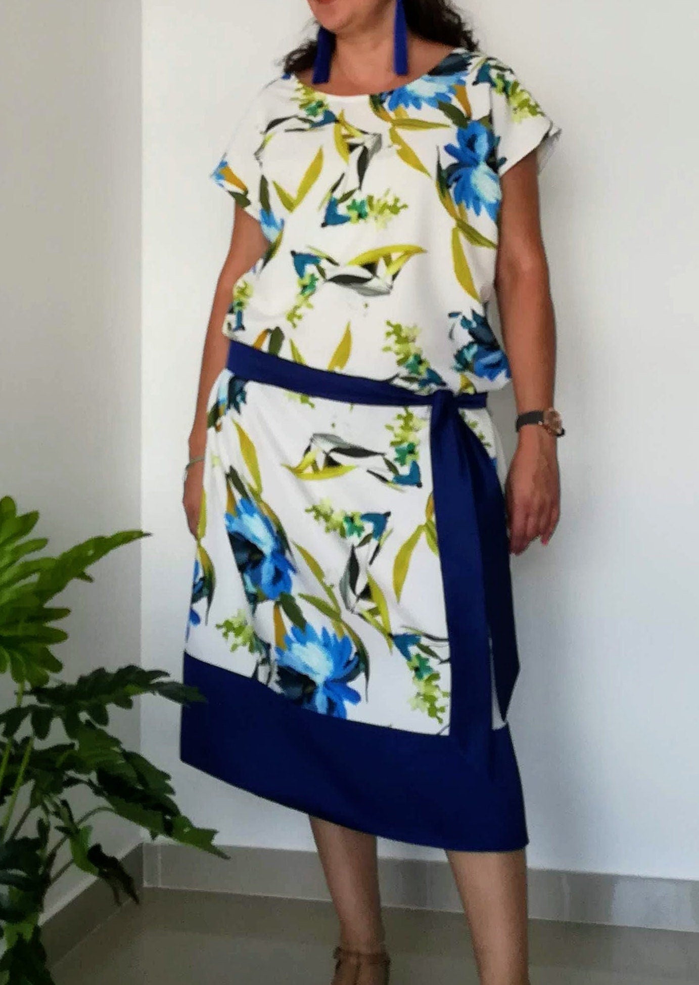 Dress, Vestido de Cintura Baixa, Womens Clothing, Vestido Floral Azul, Wedding Dress, Vestido de Festa, Pluz Size Dress, Women Dress