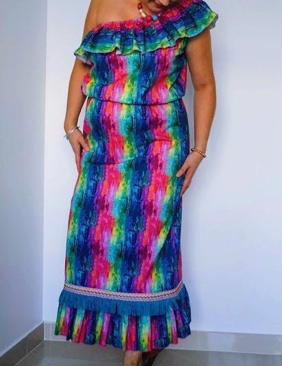Vestido Comprido 100% algodão, Women's Clothing, Long Dress, Cotton Dress, Boho Style
