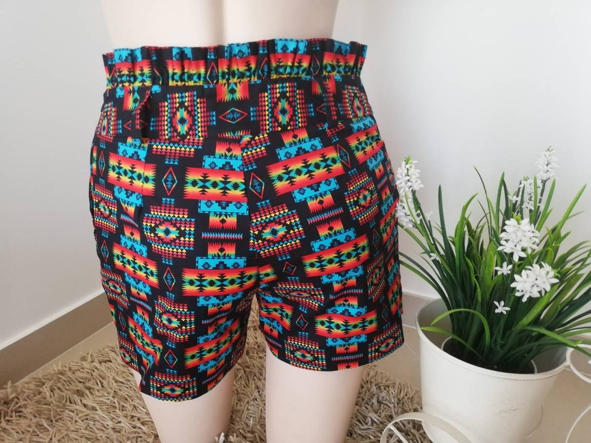 Calção Fru-Fru fantasia 100% algodão, Calção, Womens Clothing, Women fashion, shorts, women's shorts, Summer shorts