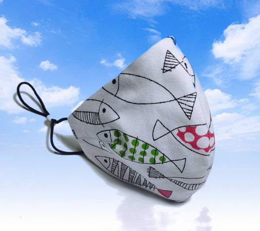 Máscara Modelo Sardinha, Washable mask, Reusable face mask, Cotton mask, Travel mask, Anti Dust mask, Stoffmaske, Fabric Facemask, Masks