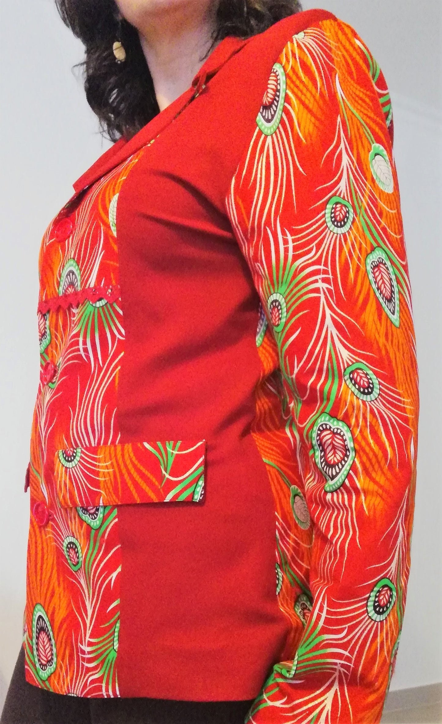 African fabric jacket, Casaco em Capulana, Womens Clothing, Coats, African Clothing, Handmade Coats, Made in Portugal, Capulana Clothes