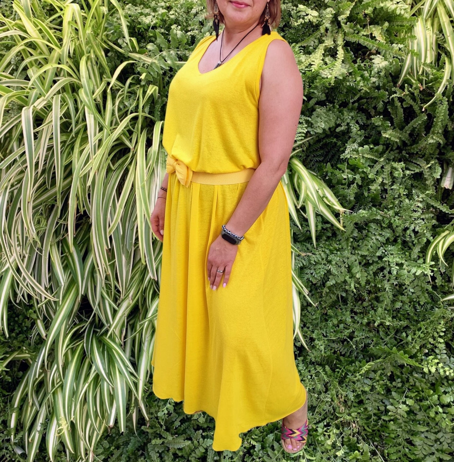 Vestido Yellow, Summer dress, Yellow dress, Maxi dress