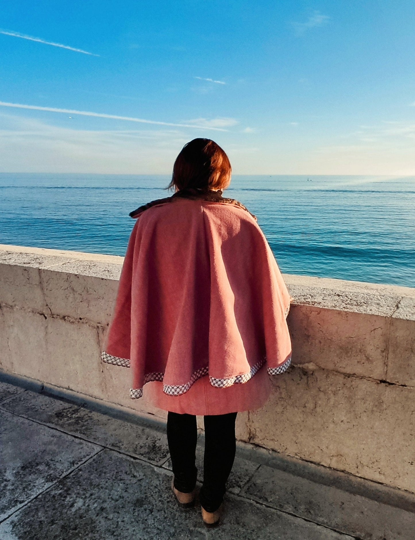 Capote Alentejano em Burel Rosa 100% Lã – Made4you®