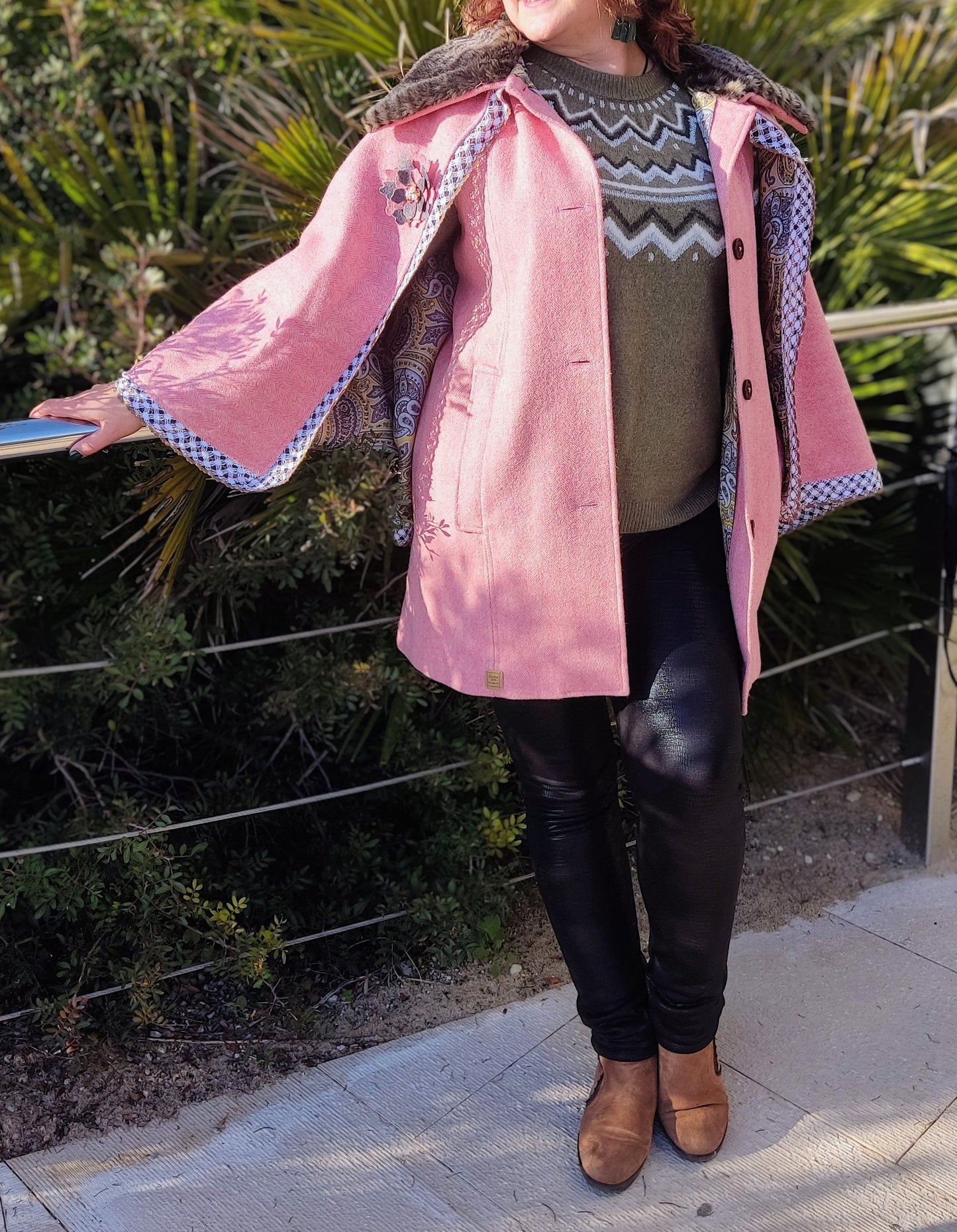 Capote Alentejano em Burel Rosa 100% Lã – Made4you®