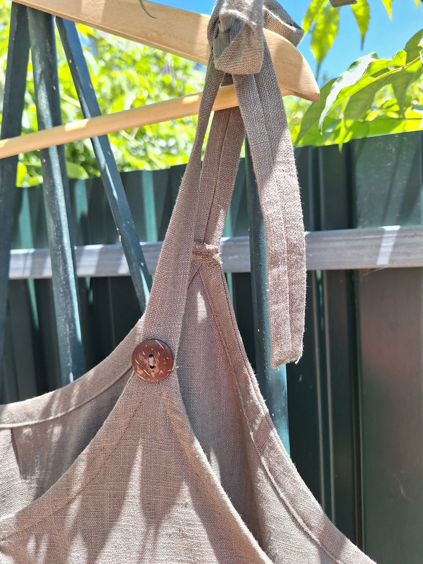 Jumpsuit em Linho Verde Seco | Tamanho L/XL | Peça Única | Made4you®