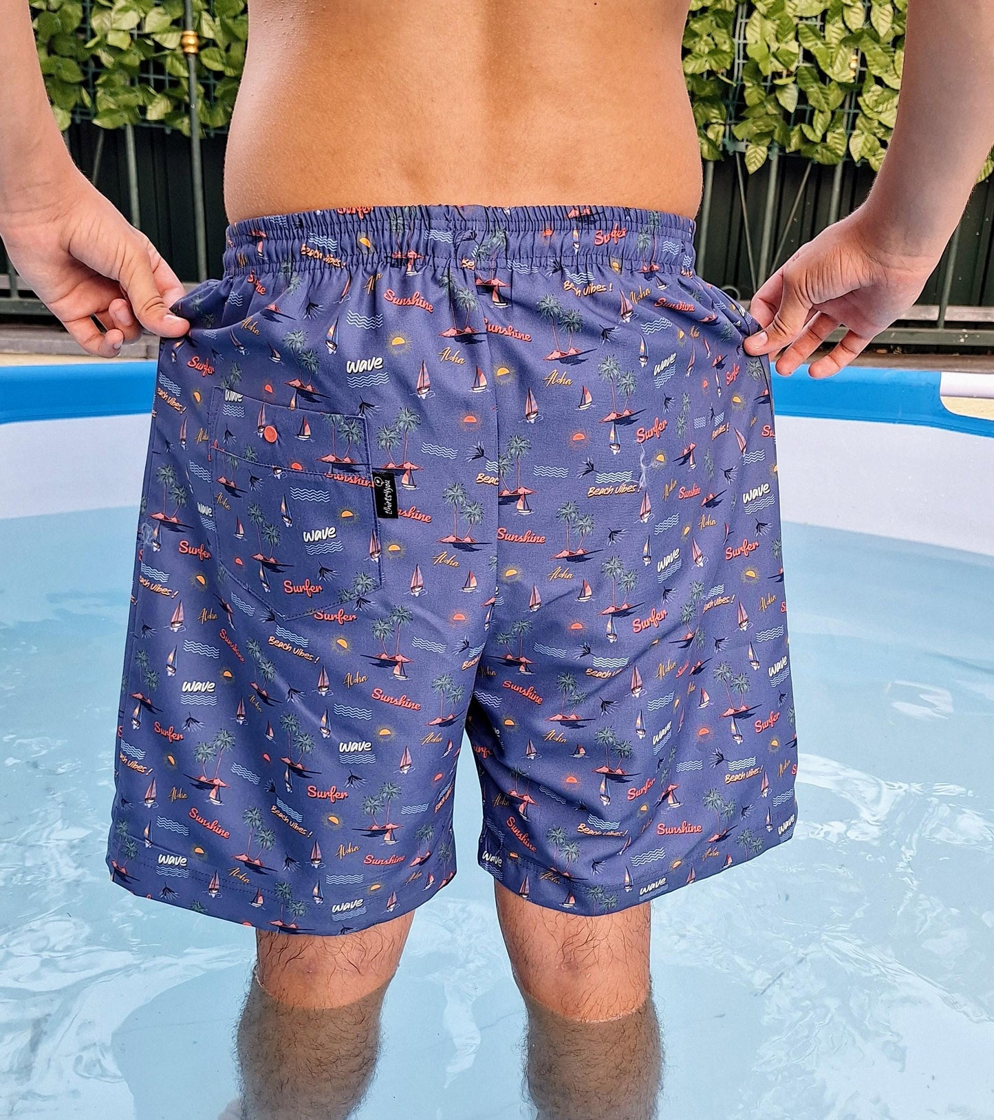 Calções de Banho Estilo Praia Retro | Tamanho M/L | Conforto e Estilo para os Dias de Sol, Calção de Banho para Homem