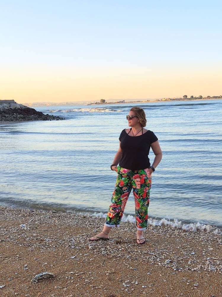 Forest Frida Pants, calças de senhora, Frida Clothing, Cotton Pants, Original pants, Handmade Frida pants