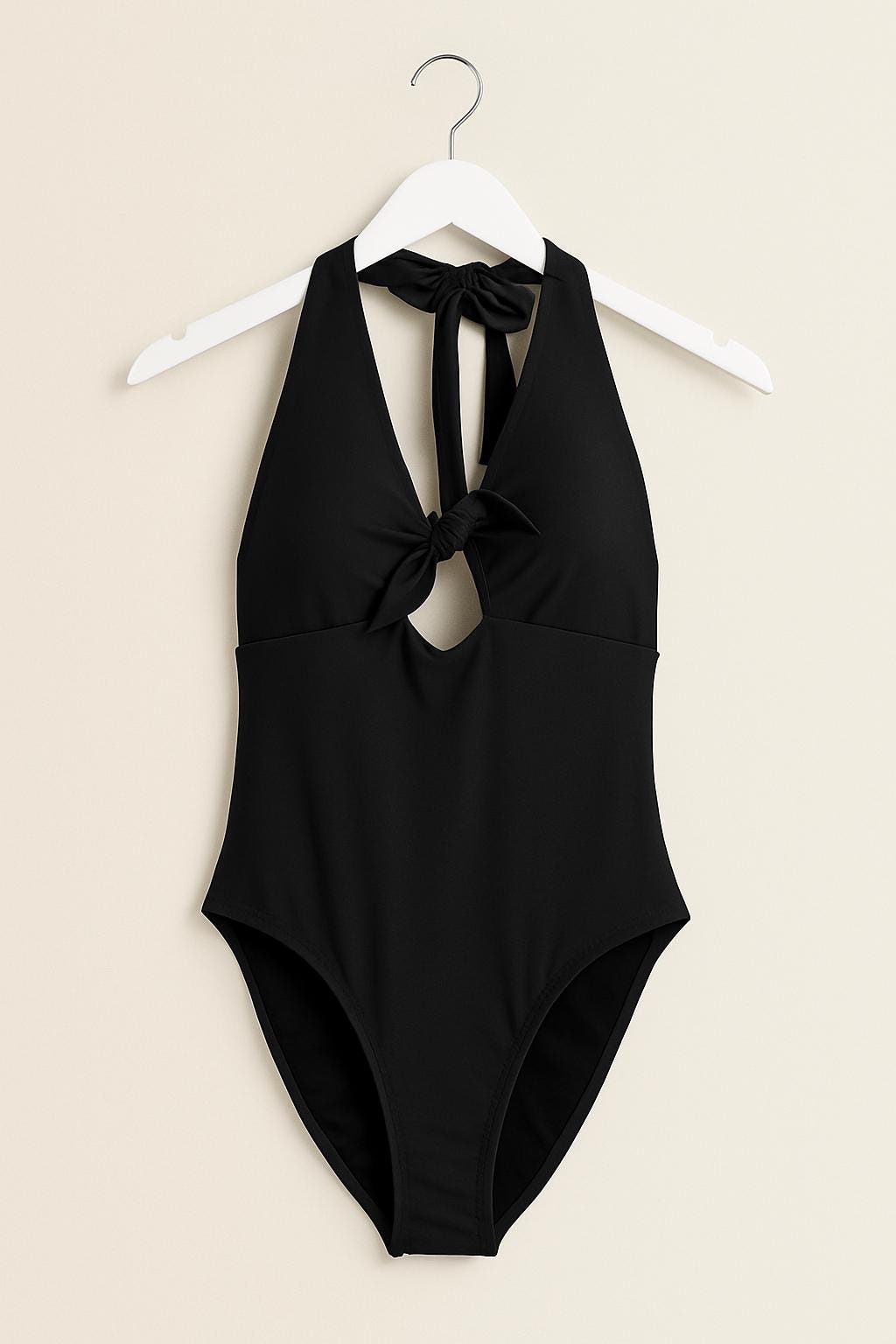 Fato de Banho Azul Elétrico com Nó Frontal | Corte Halter Elegante | Todo Forrado | Do Tamanho 34 ao 42 / Fato de Banho Feminino Azul