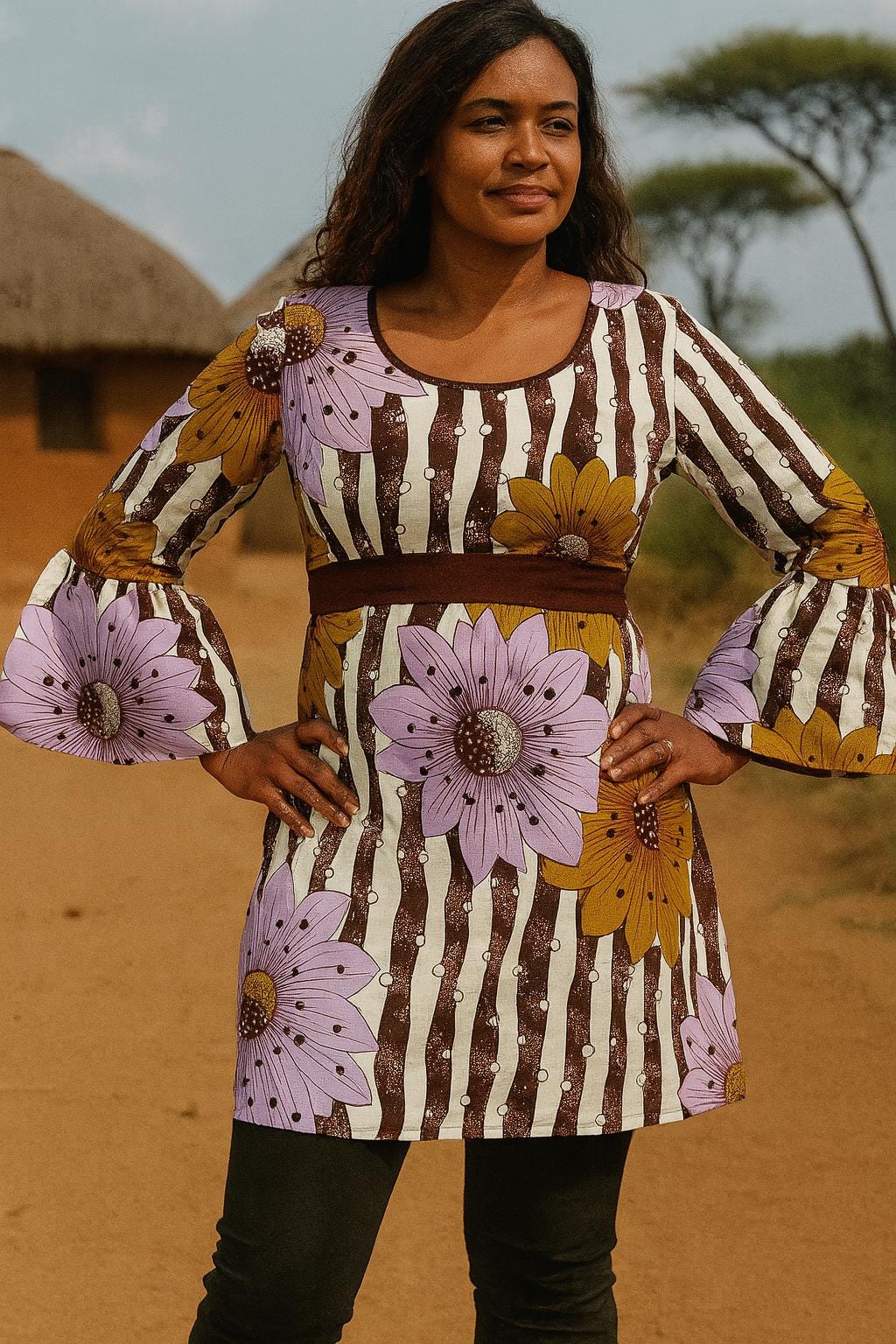 Túnica em Capulana, Women Clothes, African Fabric, Blouses, Womens Clothing