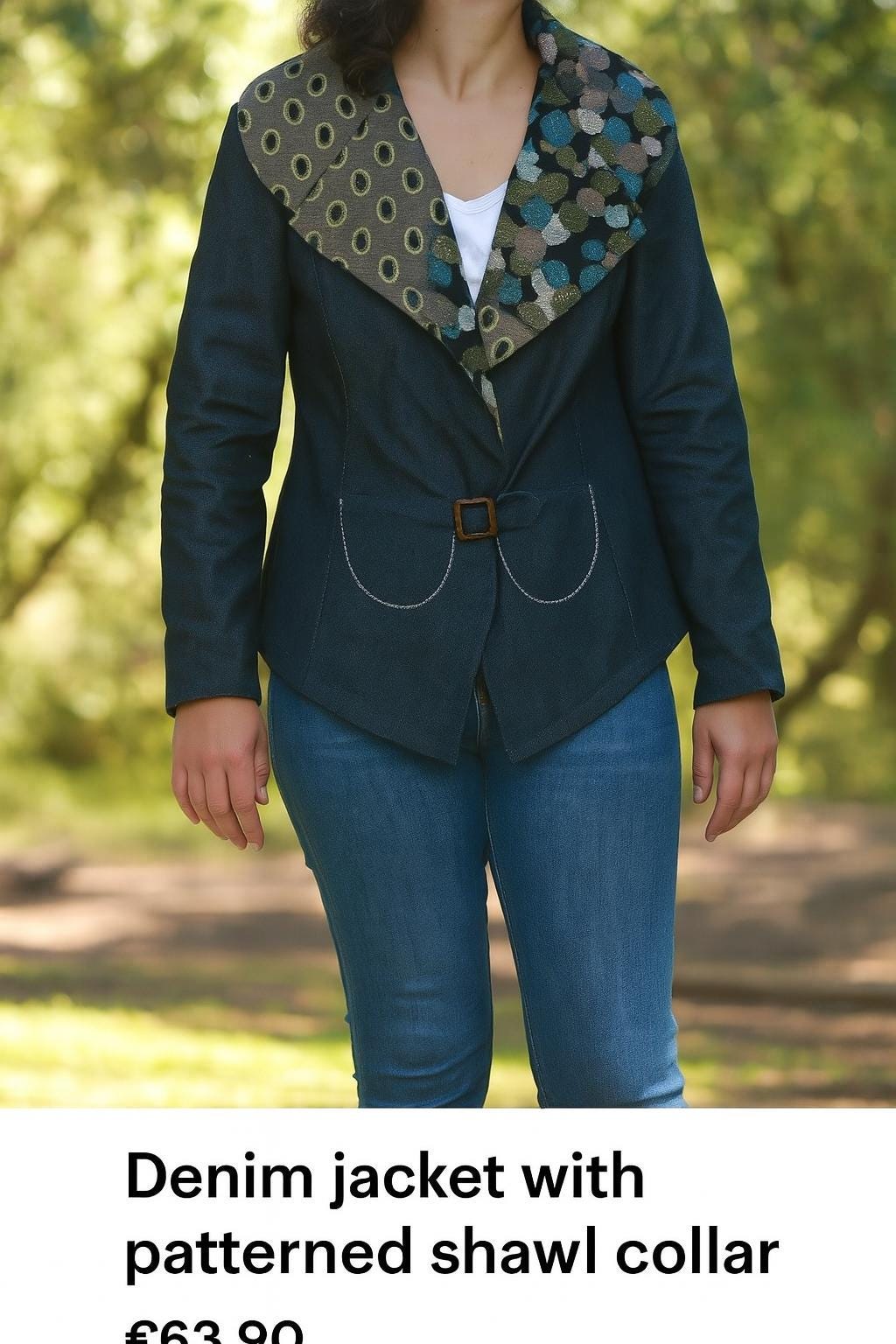 Denim Jacket, Women's Jackets & Coats, Casaco de ganga, Women's clothing, Handmade Jacket, Coat, Vintage Jacket, made in Portugal