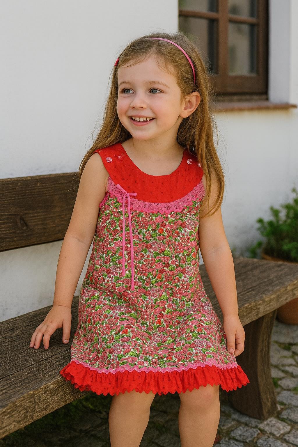 Dress child, Vestido de Criança, Girls Clothing, Dresses, English embroidered dress, Handmade