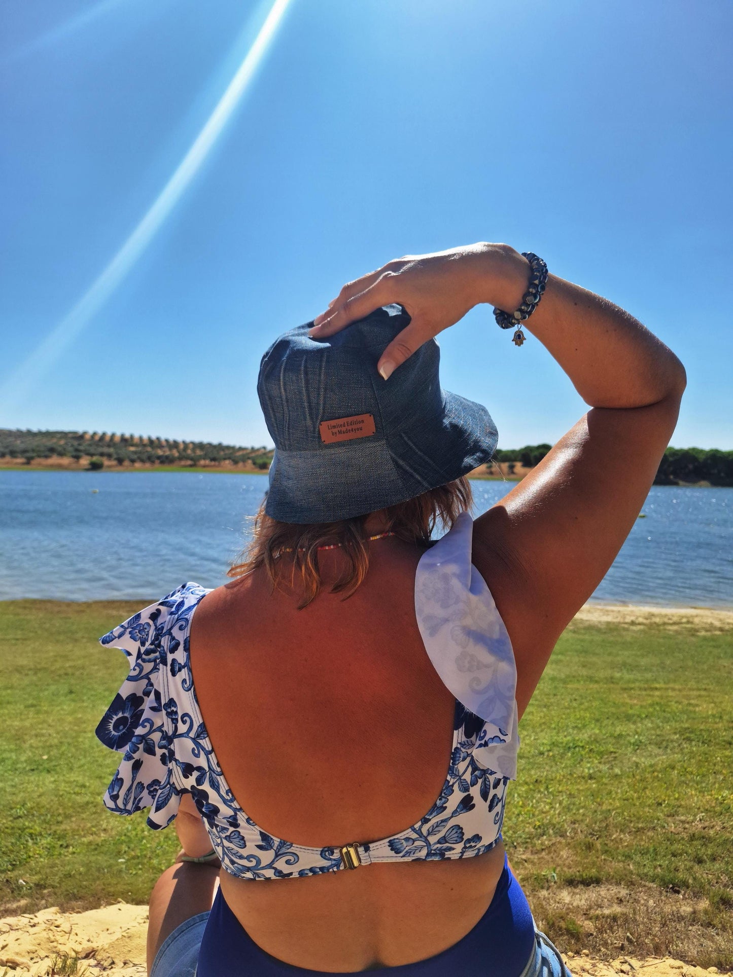 Panamá Reversível em Ganga Reciclada | Reversible Denim Bucket Hat | Sustainable Upcycled Jeans Hat | Handmade in Portugal | Free Worldwide