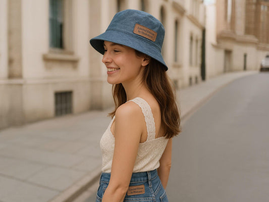 Panamá Reversível em Ganga Reciclada | Reversible Denim Bucket Hat | Sustainable Upcycled Jeans Hat | Handmade in Portugal | Free Worldwide