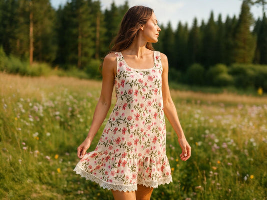 Vestido floral, Women dress, Cotton dress, Vintage dress