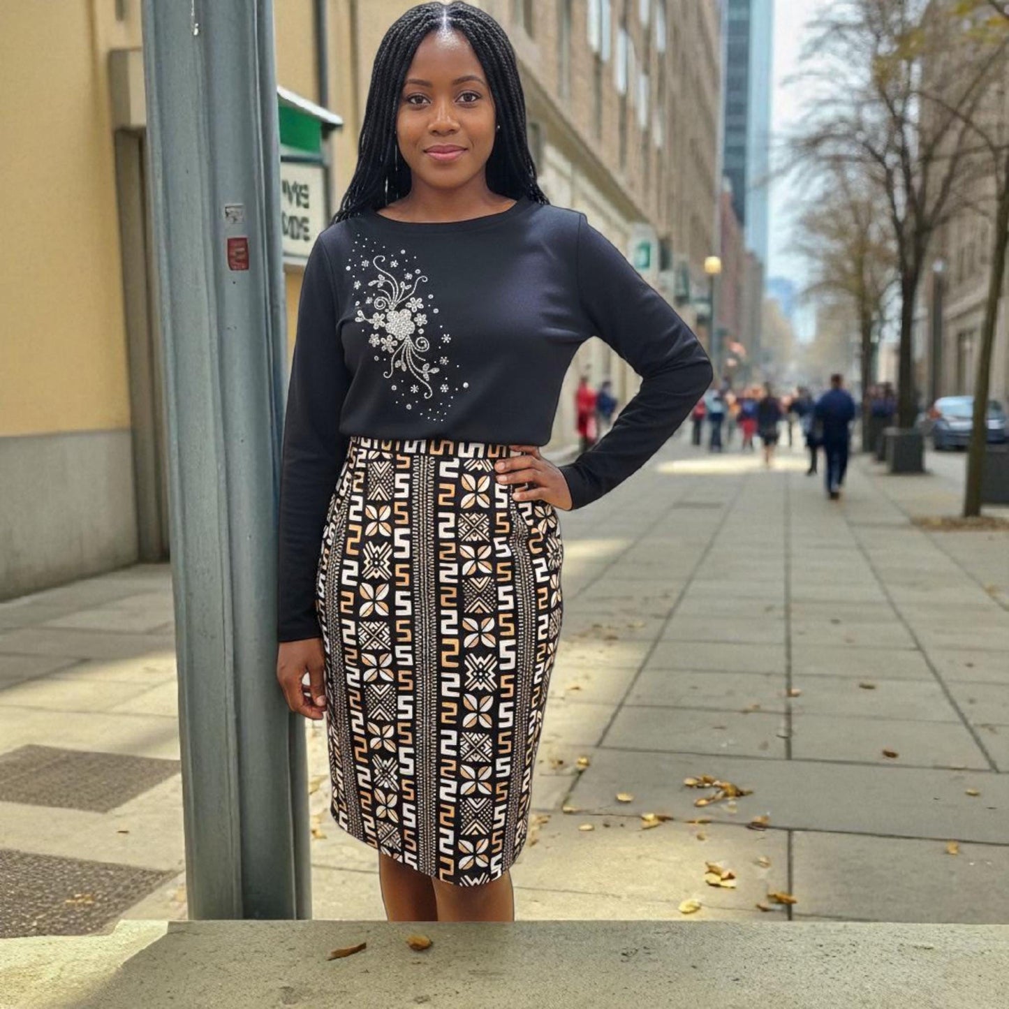 Saia em Capulana tamanho 36 | Peça exclusiva Made4you