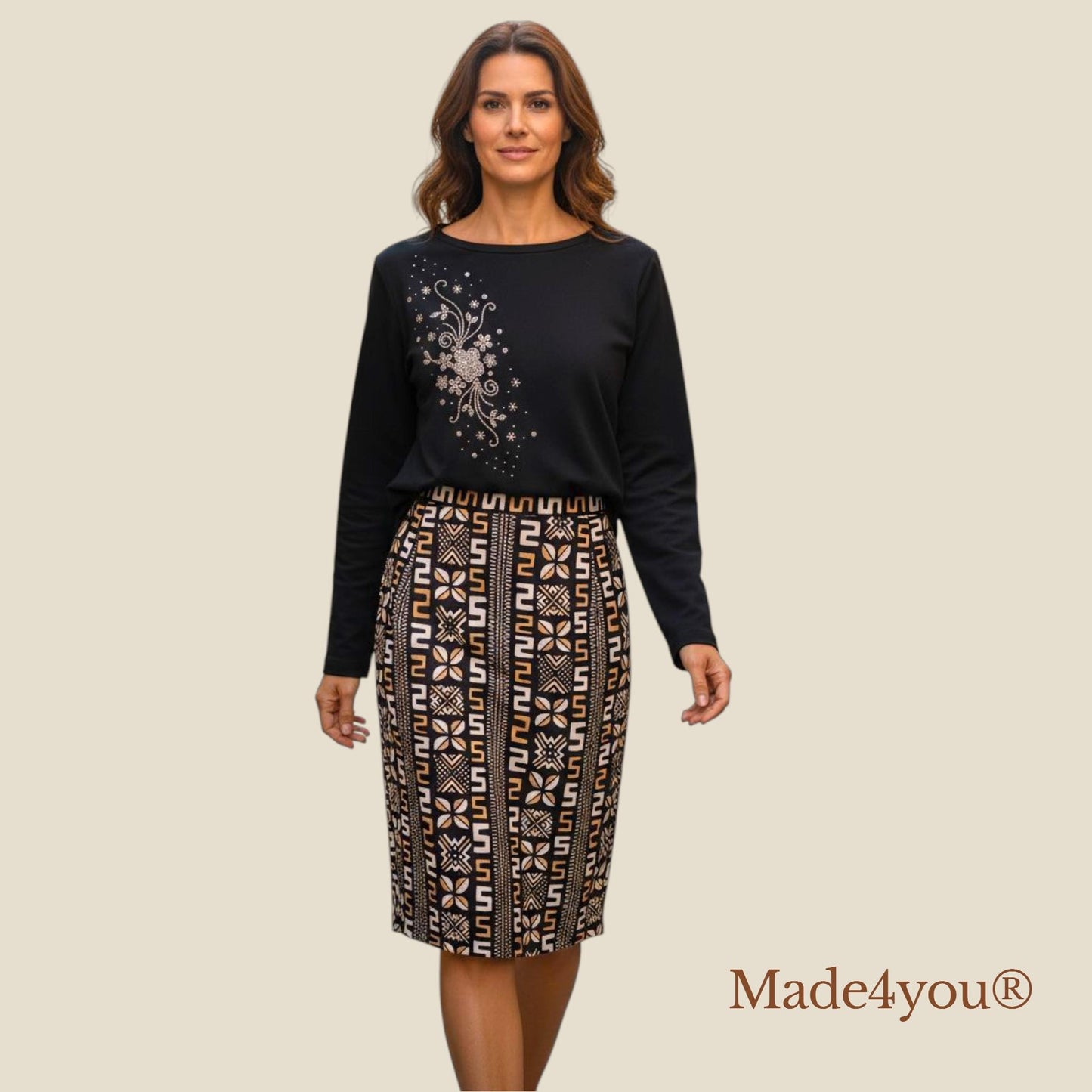 Saia em Capulana tamanho 36 | Peça exclusiva Made4you