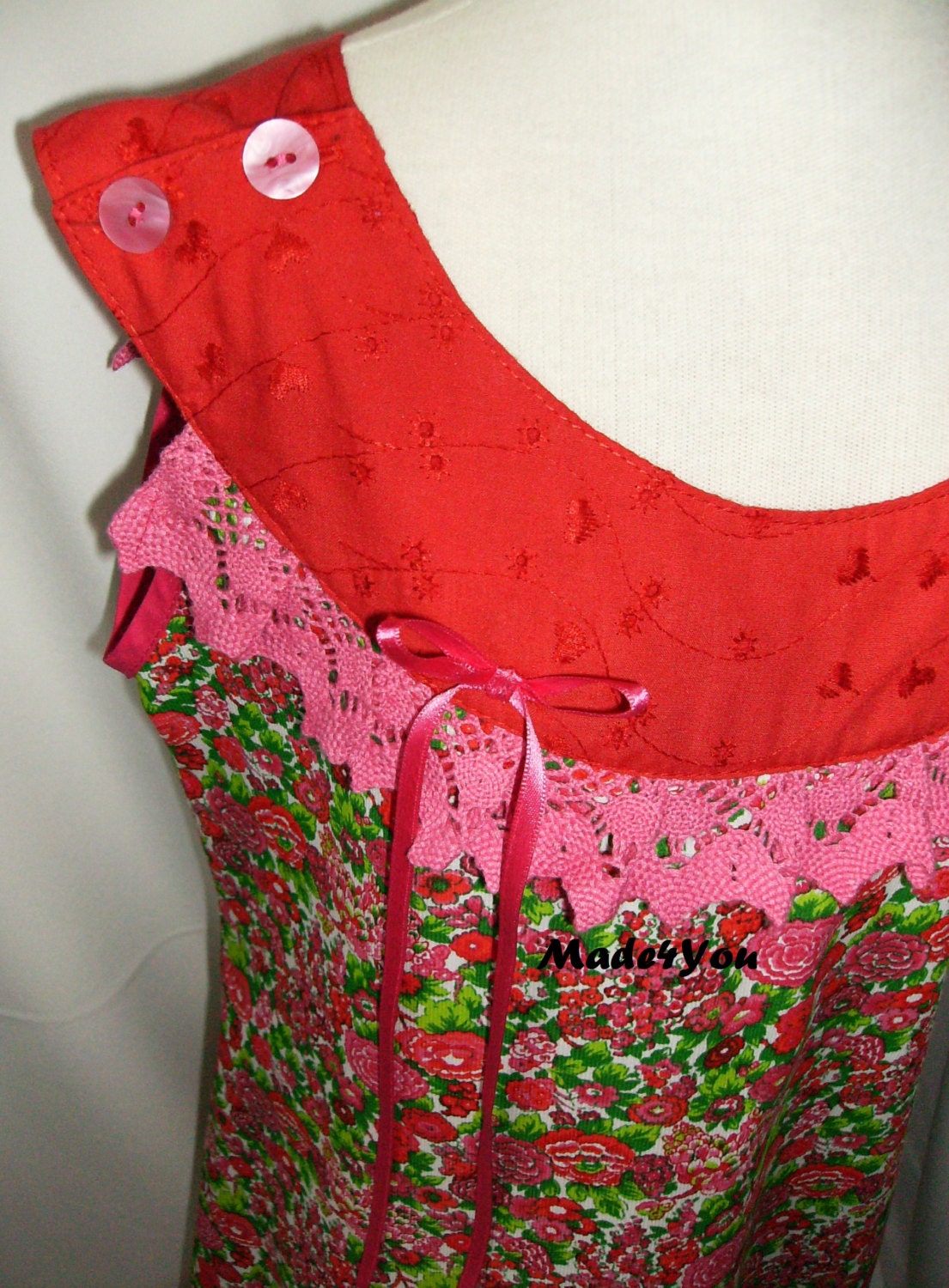 Dress child, Vestido de Criança, Girls Clothing, Dresses, English embroidered dress, Handmade
