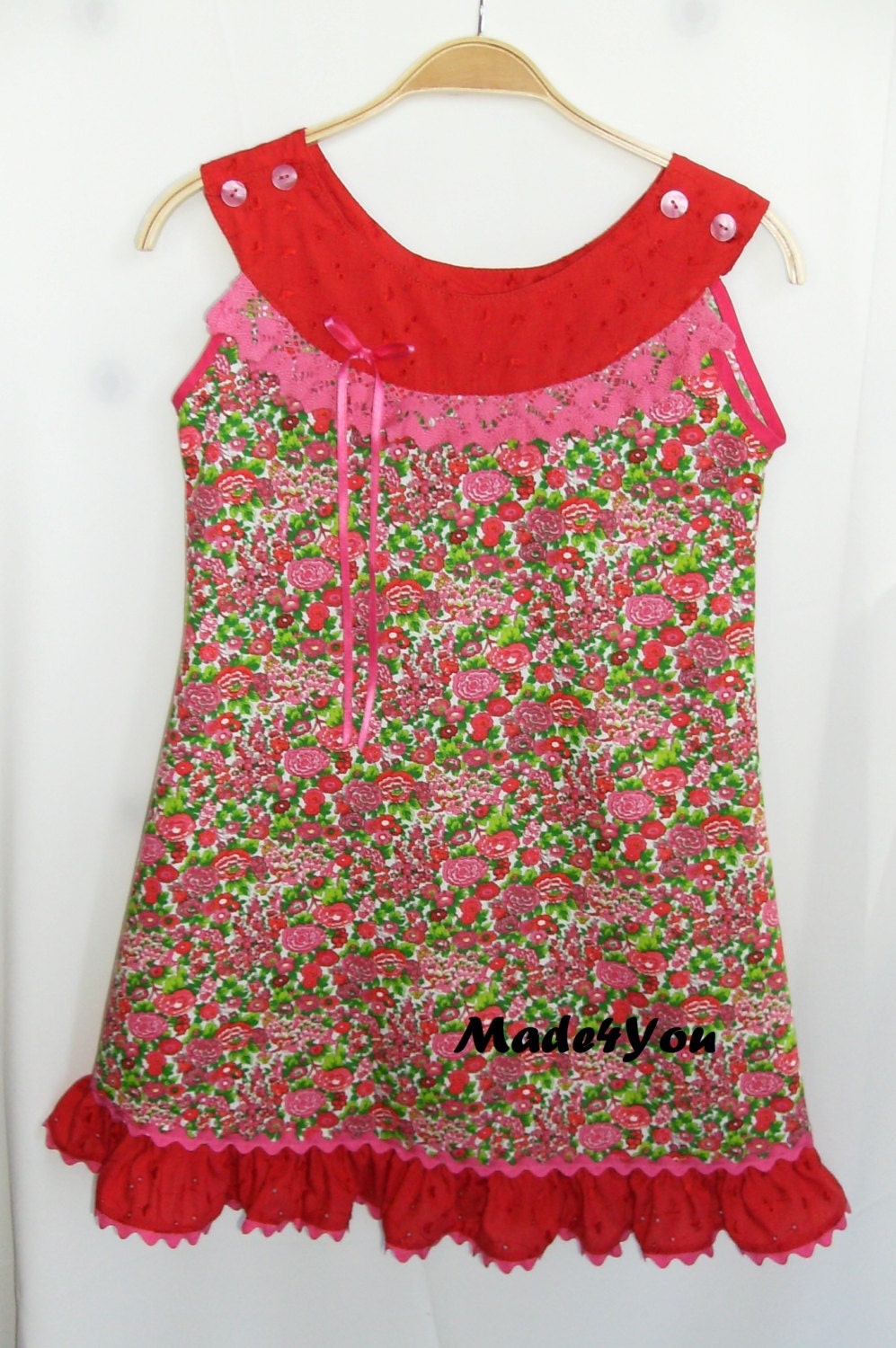 Dress child, Vestido de Criança, Girls Clothing, Dresses, English embroidered dress, Handmade