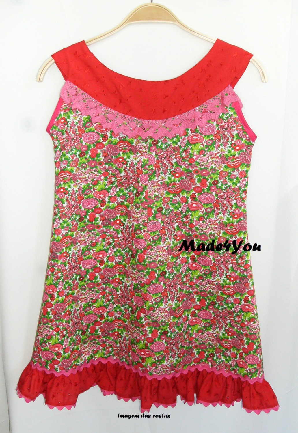 Dress child, Vestido de Criança, Girls Clothing, Dresses, English embroidered dress, Handmade