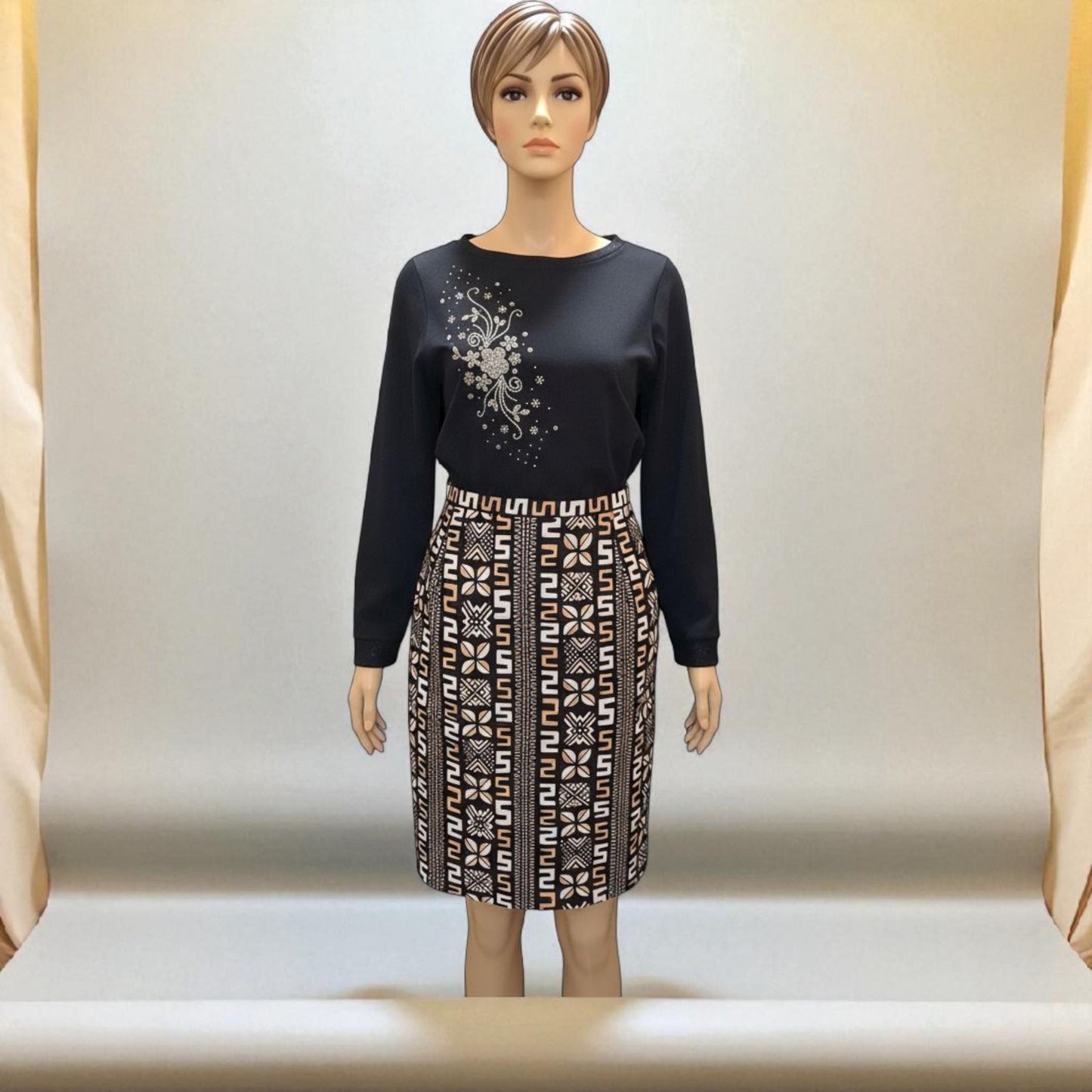 Saia em Capulana tamanho 36 | Peça exclusiva Made4you