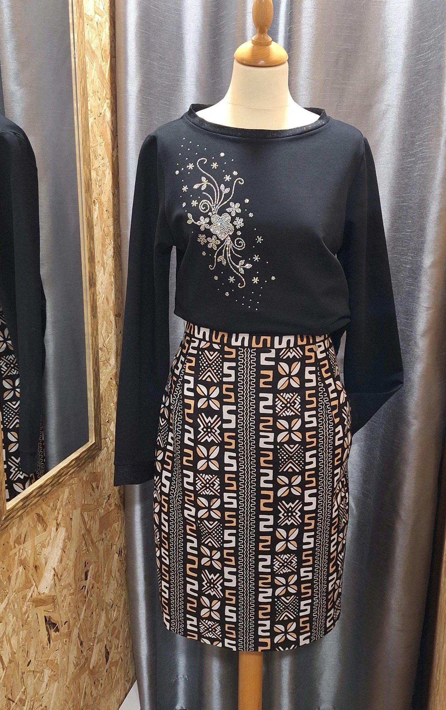 Saia em Capulana tamanho 36 | Peça exclusiva Made4you