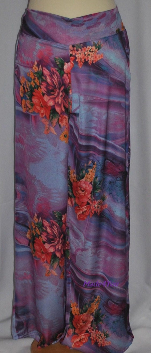 Pants, calça pantalona lilac flower