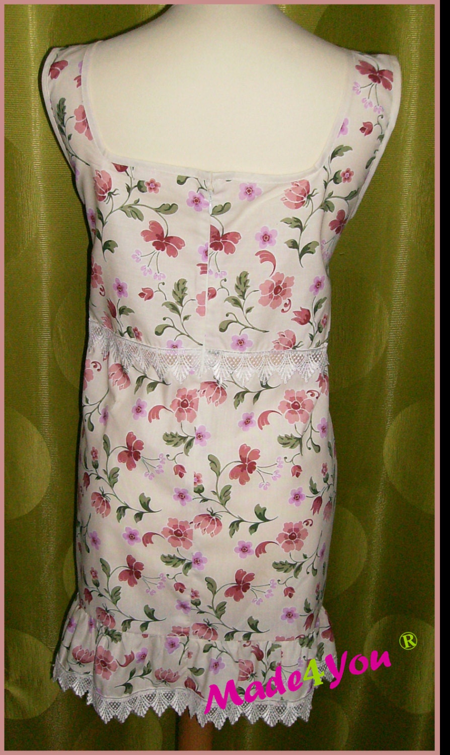 Vestido floral, Women dress, Cotton dress, Vintage dress