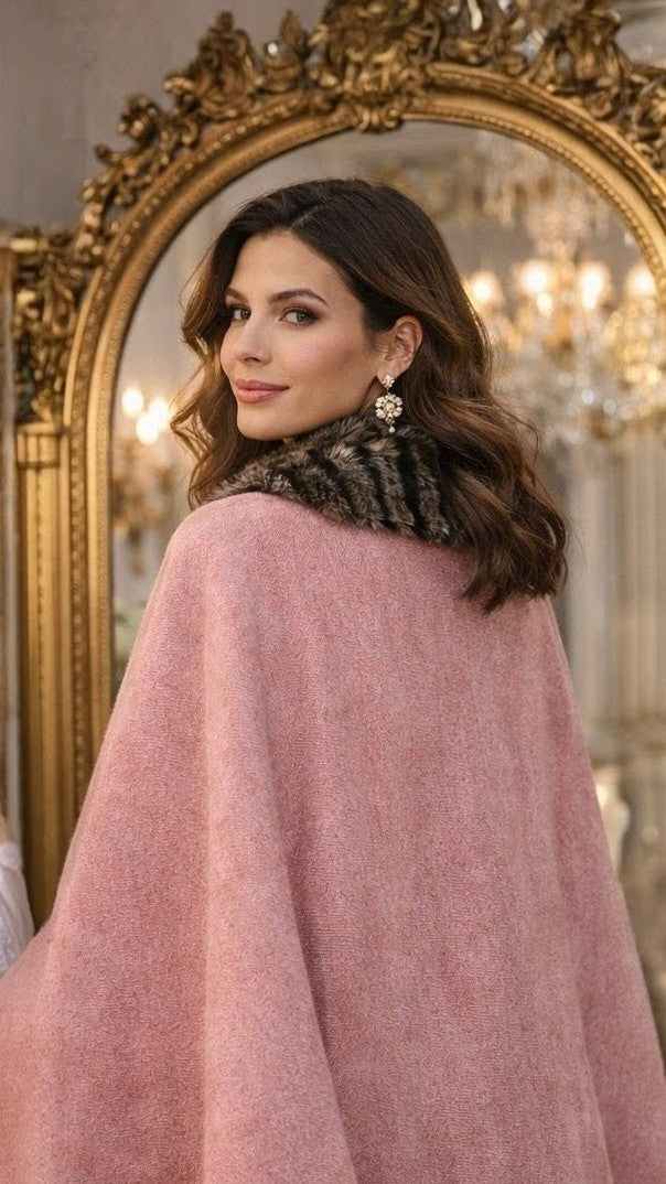 Capote Alentejano em Burel Rosa 100% Lã – Made4you®